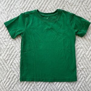 Primary Boys Size 3 Green T-Shirt Short Sleeve Basic Cotton Tee Top Solid Soft